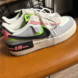 Nike Women’s Air Force 1 - pastel/neon (size 9.5)